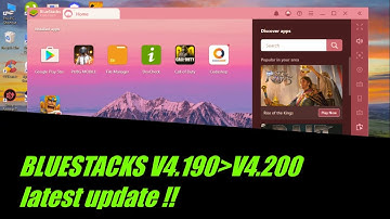 HOW TO UPDATE BLUESTACKS V4.190 TO V4.200  [2020]