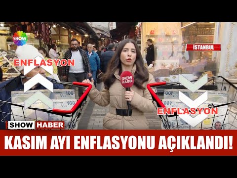 Kasım ayı enflasyonu açıklandı!