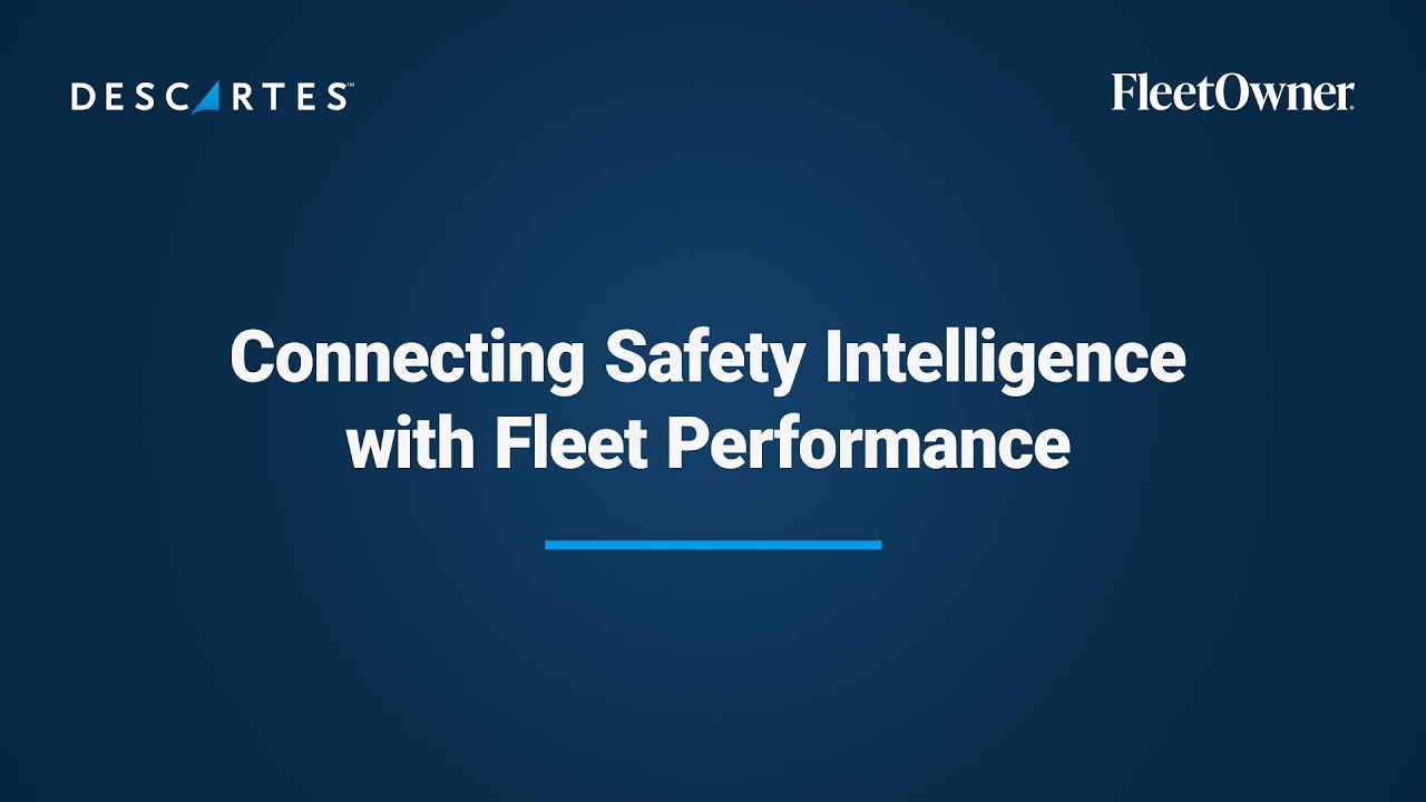 Connecting Safety Intelligence with Fleet Performance