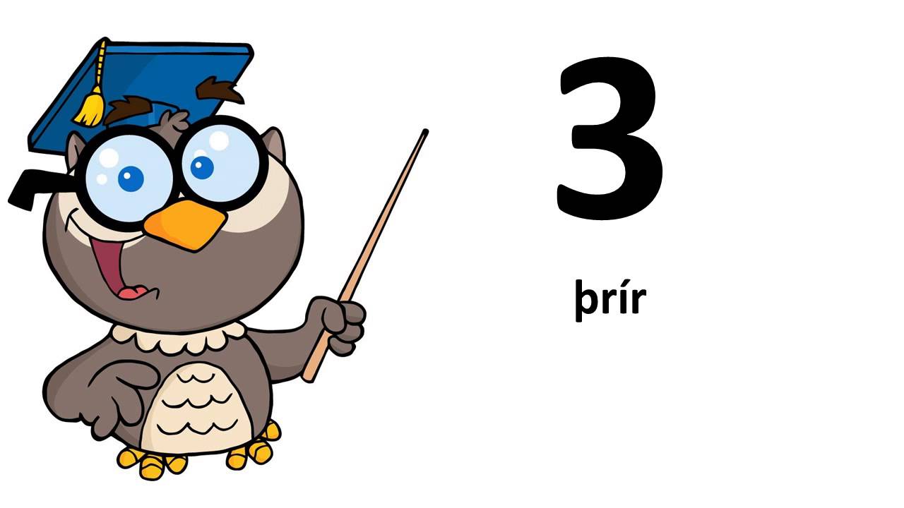 Aprende un idioma # islandés # De 0 a 9