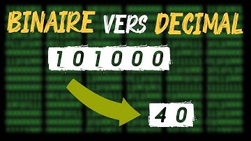 Comment convertir un nombre binaire en décimal simplement ?
