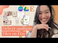 Deliver multiple files and links in one Etsy Listing || Canva Templates, PDFs, PNGs, JPGs + more