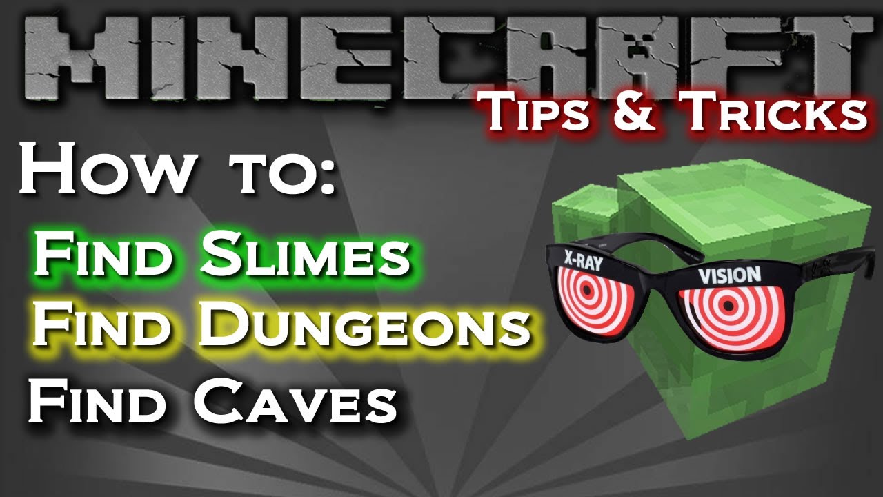 Minecraft Xbox 360 "How to find Slimes"  Dungeons  Caves 