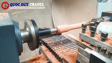 Máy tiện chày cối gỗ tự động -  tiện gỗ cnc SM 1500  | QUỐC DUY