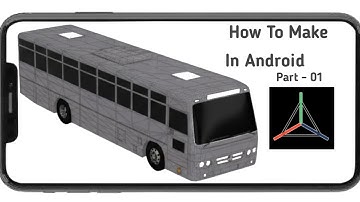 💫How To Make Ksrtc Bus Mod In Android - For Prisma 3d App || 3d Model Making Tutorial Video ||
