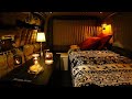 [160]ハイエース車中泊ひとり旅｜小雪が積もる静かな山奥で孤独にくつろぐ｜ASMR
