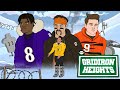 Lamar, Baker, Burrow and Big Ben Have a Vicious Snowball War | Gridiron Heights S6 E10