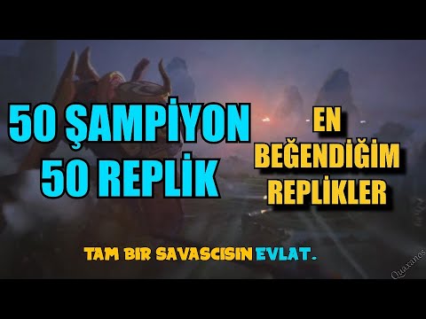 50 Şampiyon, 50 Replik ! En Sevdiğim Replikler ! (Dikkat bağımlılık yapar)