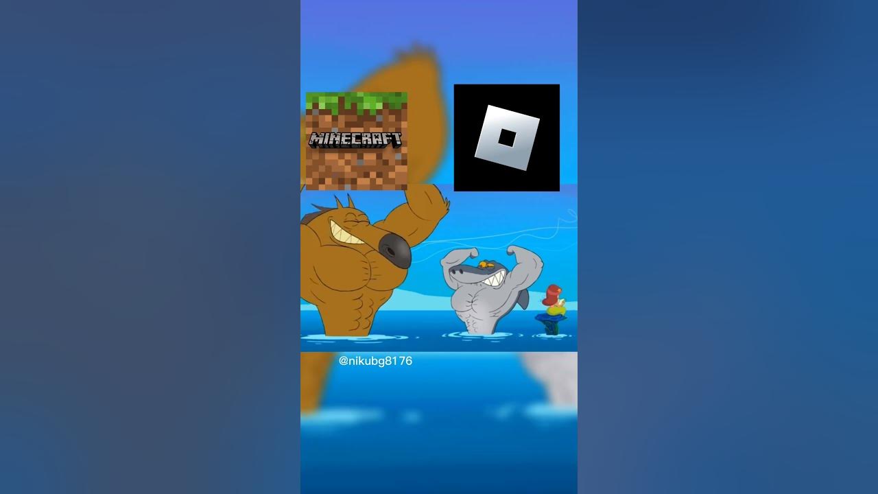 Minecraft vs Roblox🙀💪#minecraft #roblox #shorts #short