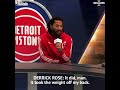 Derrick Rose on last season’s 50-point game