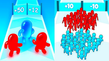 Join Blob Clash 3D vs Join Clash 3D 💥⚔️ Satisfying Levels Gameplay Walkthrough Android iOS VM7Q