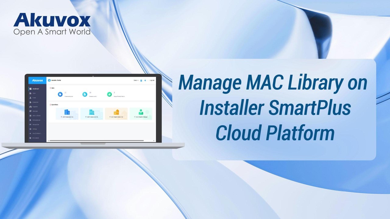 [SmartPlus][Smart Access][Installer]Manage MAC Library on Installer ...