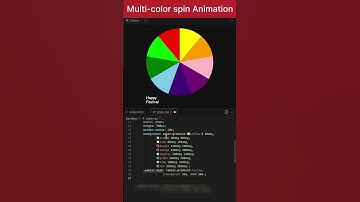 Multi-color Spin animation using HTML and CSS