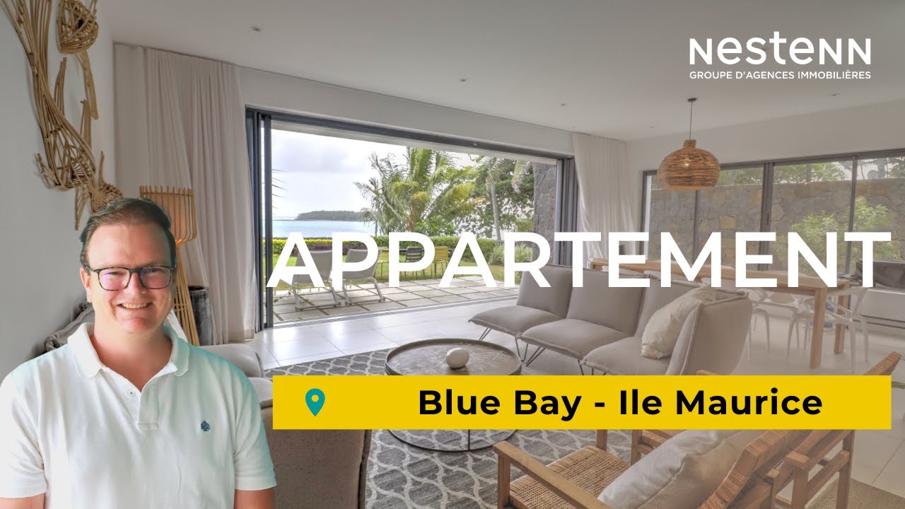 Appartement de 3 chambres pieds dans l’eau à Blue Bay, Ile Maurice à
