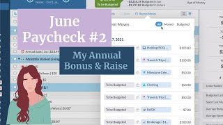 Budget My Paycheck & Bonus With Me | I got a raise! | June Budget in YNAB