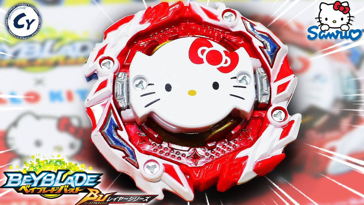 🍓Beyblade OFICIAL da HELLO KITTY! Unboxing ASTRAL HELLO KITTY Beyblade