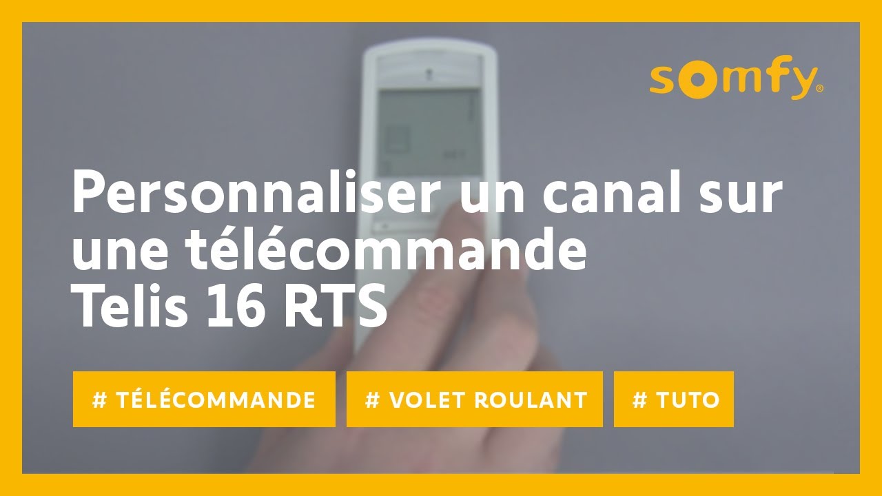 Remise zero volet roulant Somfy