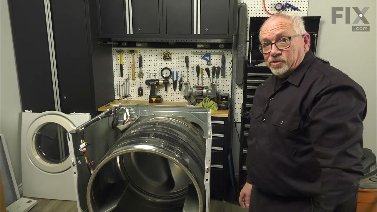LG Dryer Repair - How to Replace the Felt Seal - YouTube