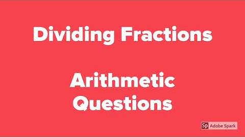 Dividing fractions using the KFC Method