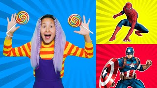 Five Little Lollipops | Superheroes & More | Kids Songs and Nursery Rhymes | BalaLand