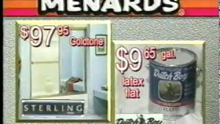 Vintage Commercial - Menards  - Shower Doors and Paint on Sale