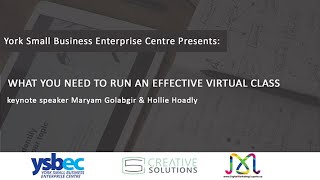 What you need to run an effective virtual class webinar