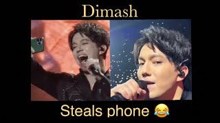 When Dimash takes phone from fan during concert 😂