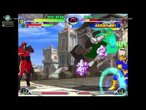 MvC2: Romneto - Magneto/Storm Tempest Sushi Tag Continuation Combo .:7.16.25:.