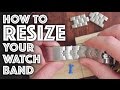 How to Resize / Adjust a Watch Band - YouTube