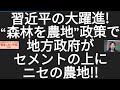 習近平の大躍進!“森林を農地へ”政策で地方政府がセメントの上にニセの農地!!