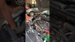 Engine bay cleaning with WD-40 spray #shorts