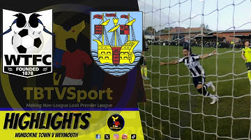 HIGHLIGHTS: Wimborne Town v Weymouth #nonleague #footballhighlights #dorset #sports #highlights