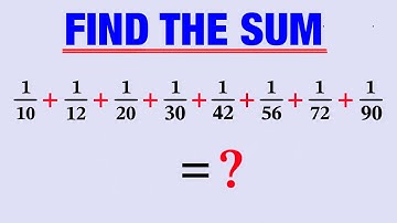 Math Olympiad | Find the sum without using a Calculator | VIJAY Maths