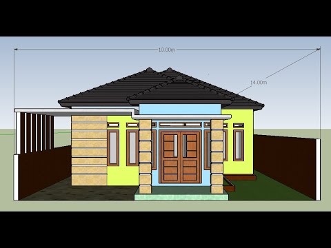  Contoh  Inspirasi Desain  Rumah  Minimalis  Modern 10 x 14 Terbaru Beserta Denahnya  YouTube