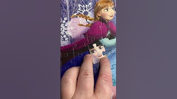 The last piece|frozen|Disney|oddly satisfying| #jigsaw #puzzle #satisfying #shorts #disney #frozen