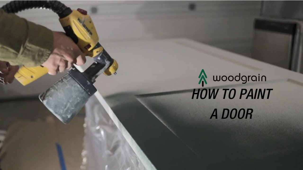 How to Paint a Door I Woodgrain Doors YouTube