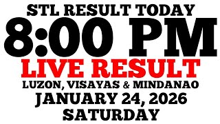 Stl Result Today 800 Pm Draw January 24 2026 Saturday Stl Luzon Visayas Mindanao  Result