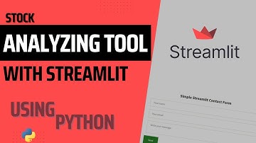 Part 4 Stock Analyzing Tool Using Streamlit Python   Display Valuation Information Of Stocks