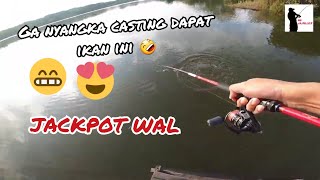 Ga nyangka mancing casting di danau ini dapat ikan ini !!! JACKPOT GAES