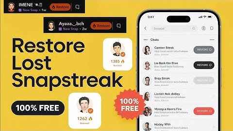 How to Restore Snapchat Streak for Free | Recover Lost Snap Streak Without Paying (2025)