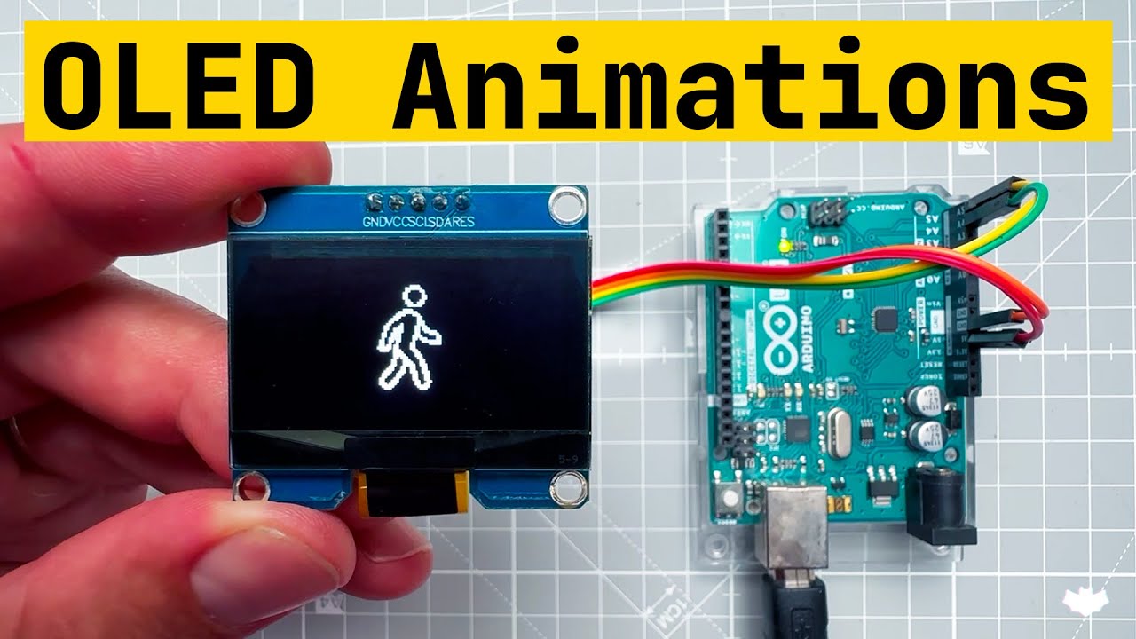 Arduino OLED Animations -- tutorial for beginners, Arduino UNO, u8g2,  Adafruit GFX, SSD1306, SSD1309 