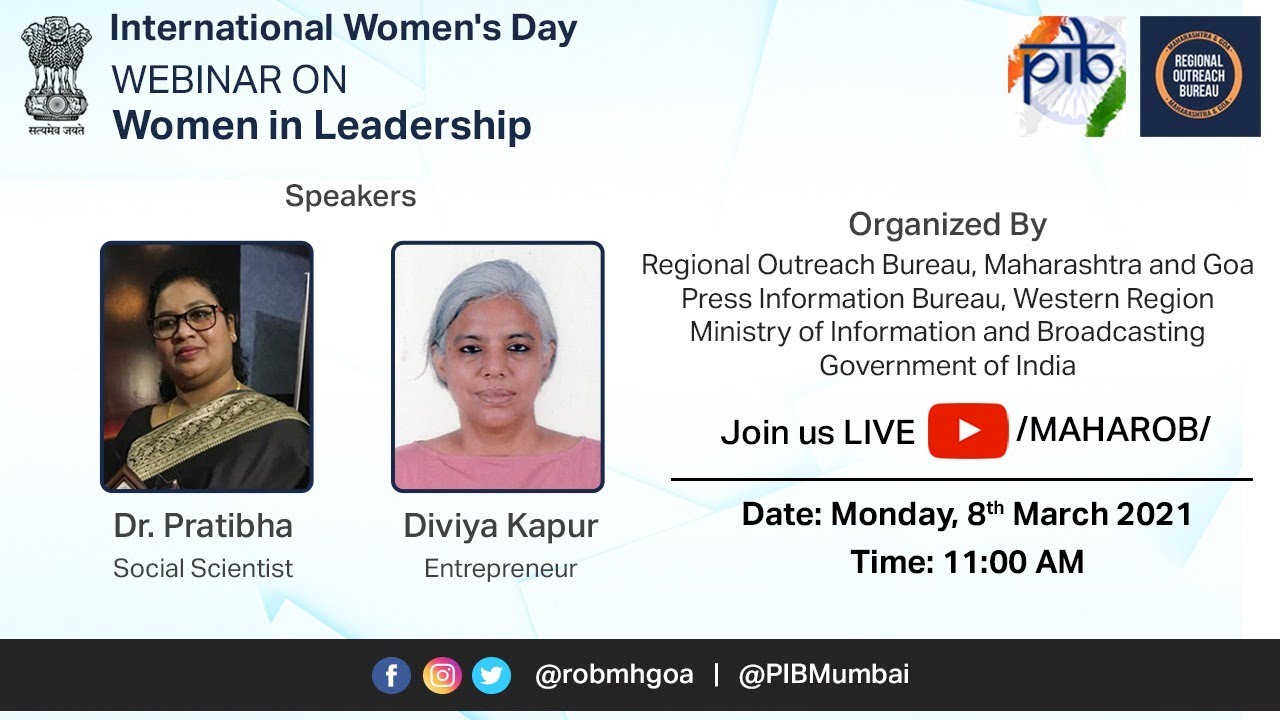 Webinar | Women in Leadership | International Women's Day - YouTube
