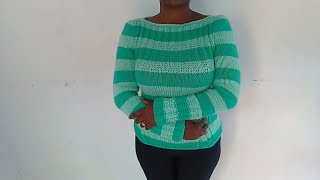 BLUSA BICOLOR EM TRICÃ” - PARTE 1