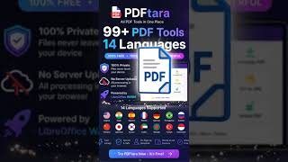 PDFtara free pravite tool website no rigister no server upload power by library office wasm #pdfelem