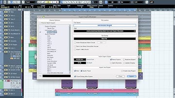 How To Export and Bounce Files in Cubase and Nuendo