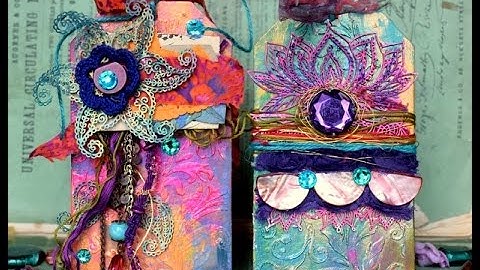 Boho Mixed Media Tags