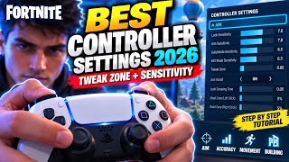 BEST Fortnite Controller Settings 2026 🎮 Tweak Zone + Sensitivity Settings (AIM Guide) Update