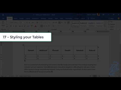 IACS100: 17 - Styling your Tables (Arabic)