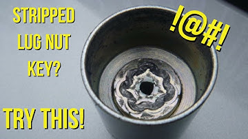 Stripped / Broken Locking Lugnut Key? Try this Hack! #mechanic #automobile #autorepair