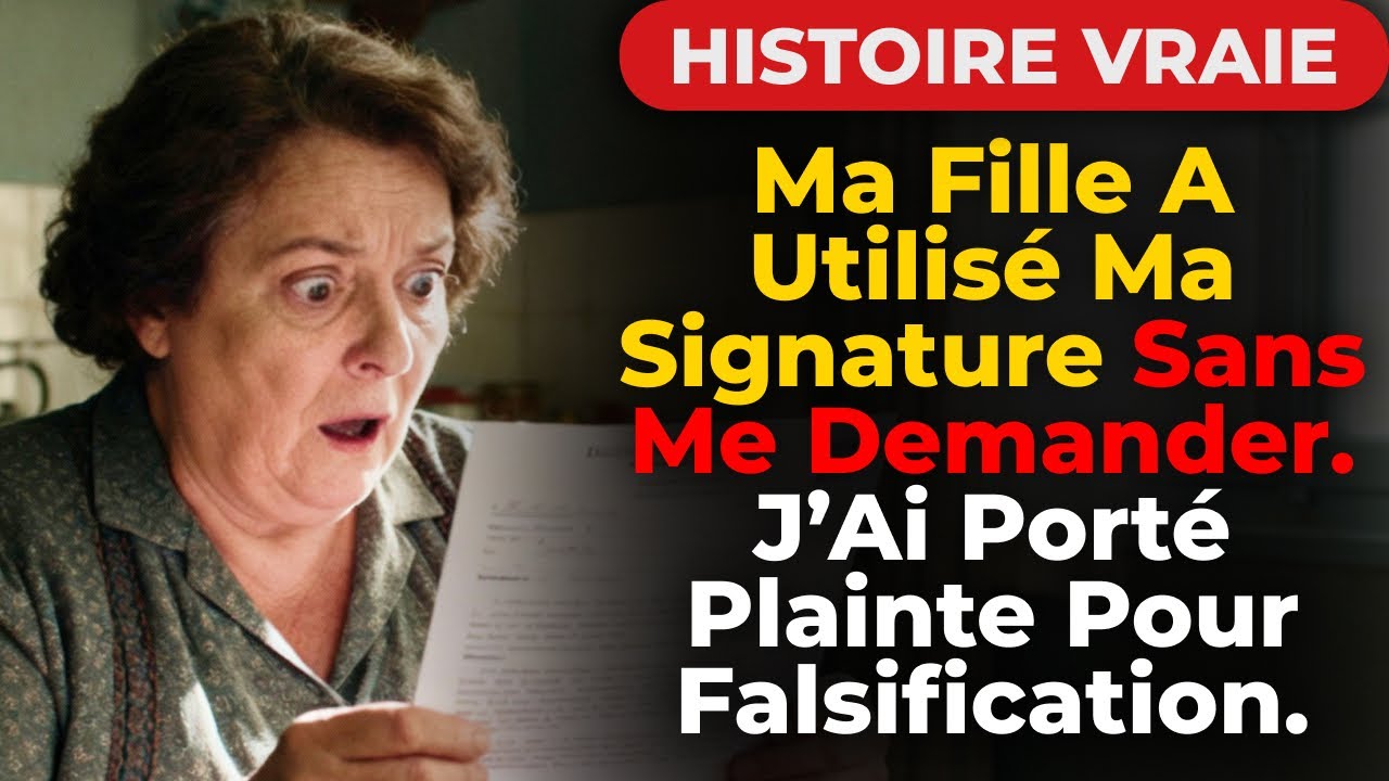 Ma Fille A Utilisé Ma Signature Sans Me Demander. J’Ai Porté Plainte Pour Falsification.